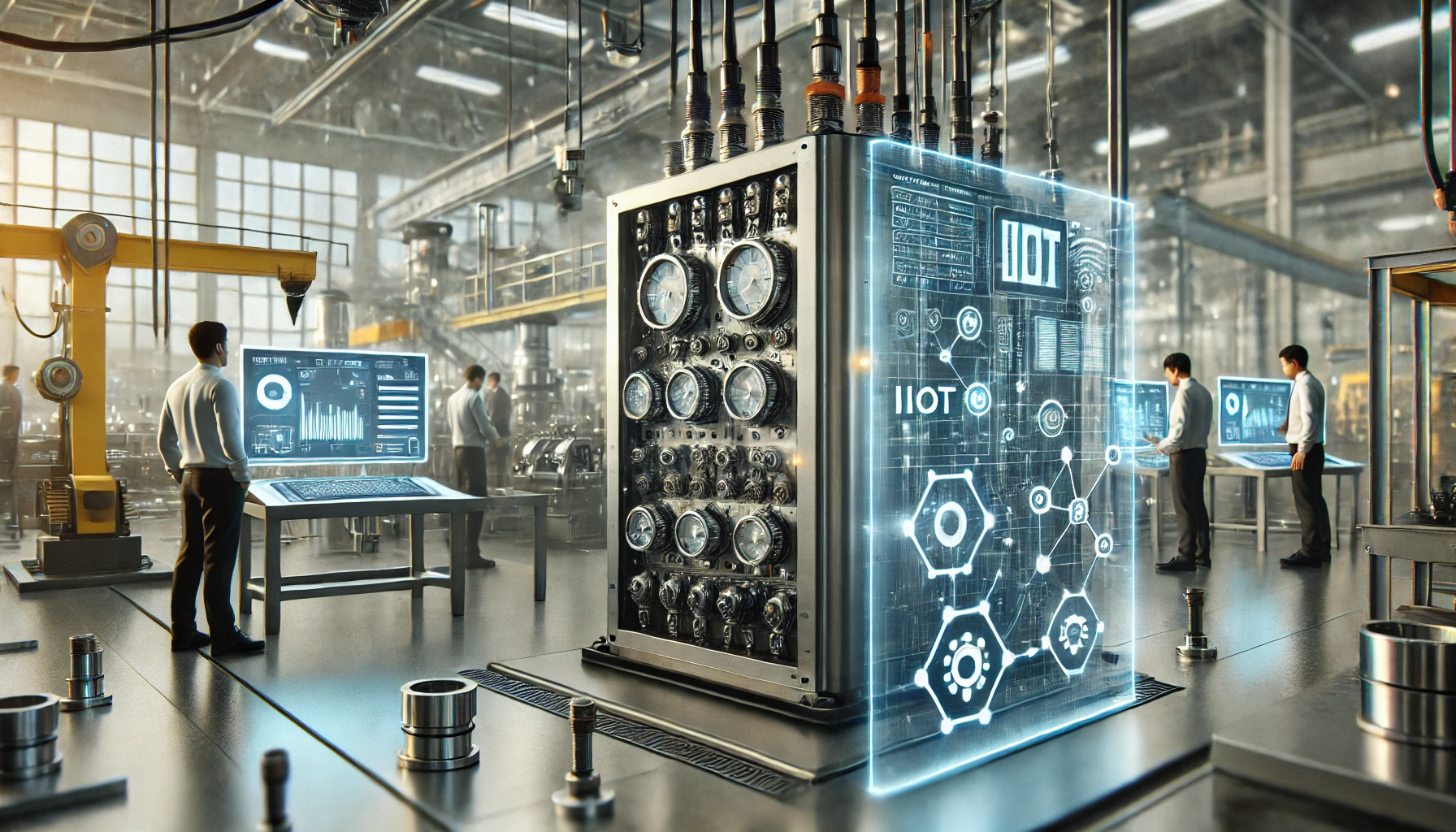 An advanced manufacturing facility utilizing IIoT technology